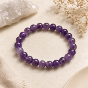 Bracelet Améthyste boules 6mm