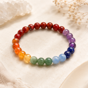 Bracelet 7 Chakras boules 6mm